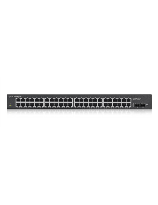 Zyxel GS1900-48-EU0102F nätverksswitchar L2 Gigabit Ethernet (10 100 1000) Svart