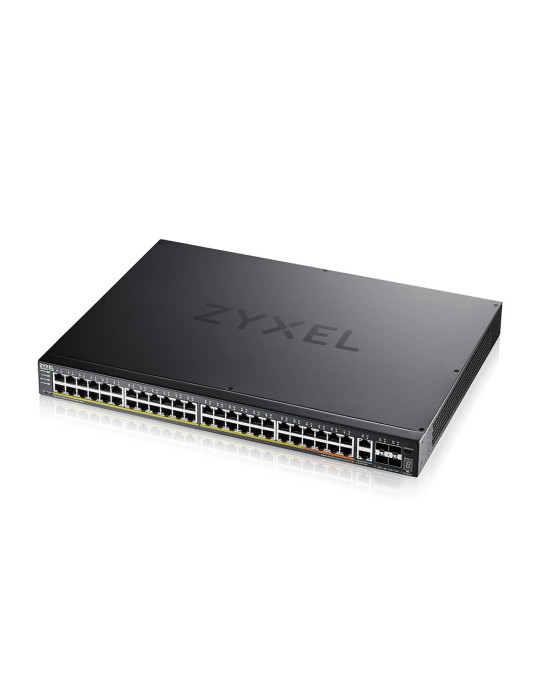 Zyxel XGS2220-54FP hanterad L3 Gigabit Ethernet (10 100 1000) Strömförsörjning via Ethernet (PoE) stöd