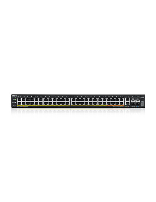 Zyxel XGS2220-54FP hanterad L3 Gigabit Ethernet (10 100 1000) Strömförsörjning via Ethernet (PoE) stöd