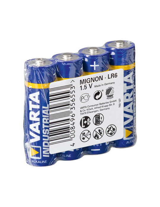 Varta LR6 4-SP Industrial Engångsbatteri AA Alkalisk