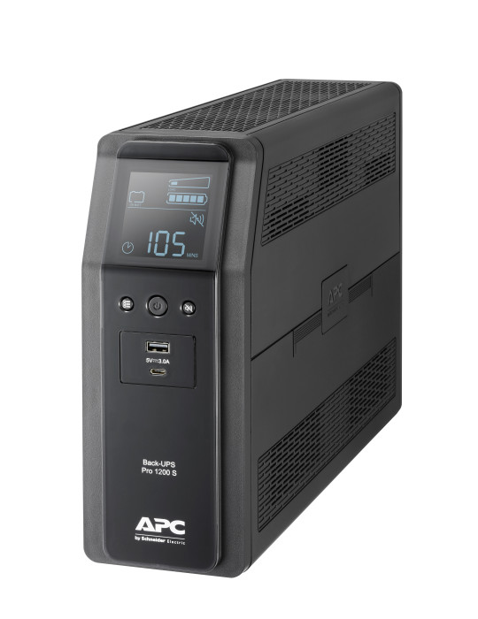 APC BACK UPS PRO BR 1200VA strömskydd (UPS) Linjeinteraktiv 1,2 kVA 720 W 8 AC-utgångar