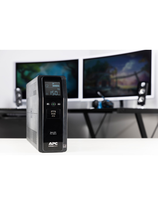 APC BACK UPS PRO BR 1200VA strömskydd (UPS) Linjeinteraktiv 1,2 kVA 720 W 8 AC-utgångar