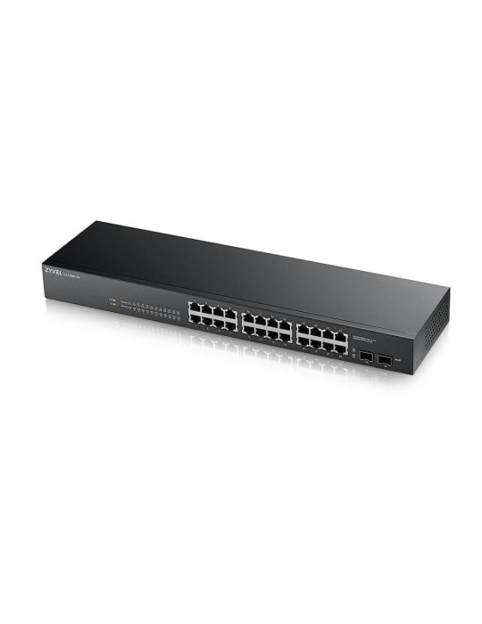 Zyxel GS-1900-24 v2 hanterad L2 Gigabit Ethernet (10 100 1000) 1U Svart