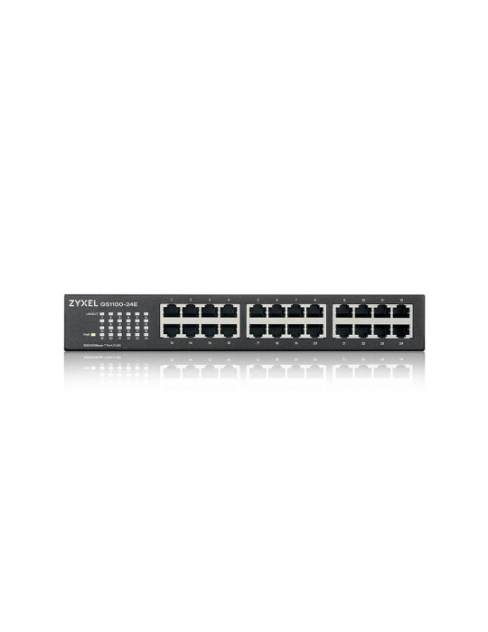 Zyxel GS1100-24E Ohanterad Gigabit Ethernet (10 100 1000) Svart