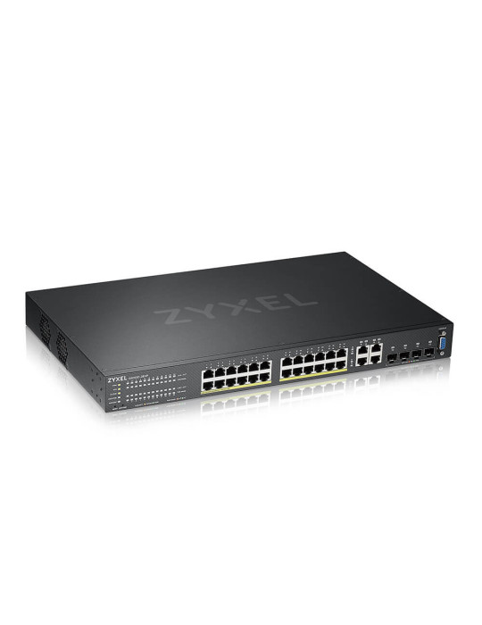 Zyxel GS2220-28HP-EU0101F verkkokytkin Hallittu L2 Gigabit Ethernet (10 100 1000) Power over Ethernet -tuki musta