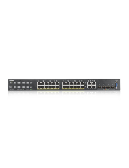 Zyxel GS2220-28HP-EU0101F verkkokytkin Hallittu L2 Gigabit Ethernet (10 100 1000) Power over Ethernet -tuki musta