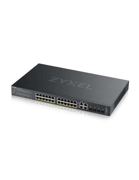 Zyxel GS2220-28HP-EU0101F verkkokytkin Hallittu L2 Gigabit Ethernet (10 100 1000) Power over Ethernet -tuki musta