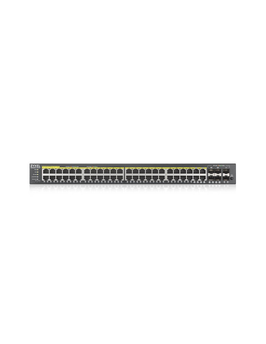 Zyxel GS2220-50HP-EU0101F verkkokytkin Hallittu L2 Gigabit Ethernet (10 100 1000) Power over Ethernet -tuki musta