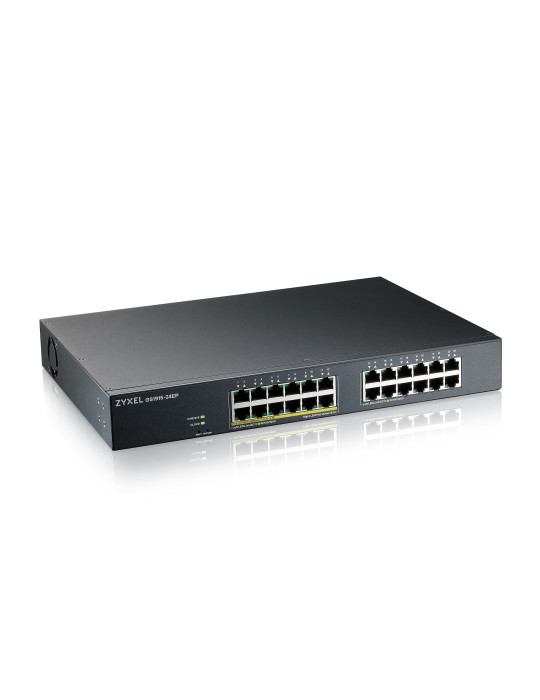 Zyxel GS1915-24EP hanterad L2 Gigabit Ethernet (10 100 1000) Strömförsörjning via Ethernet (PoE) stöd 1U Svart