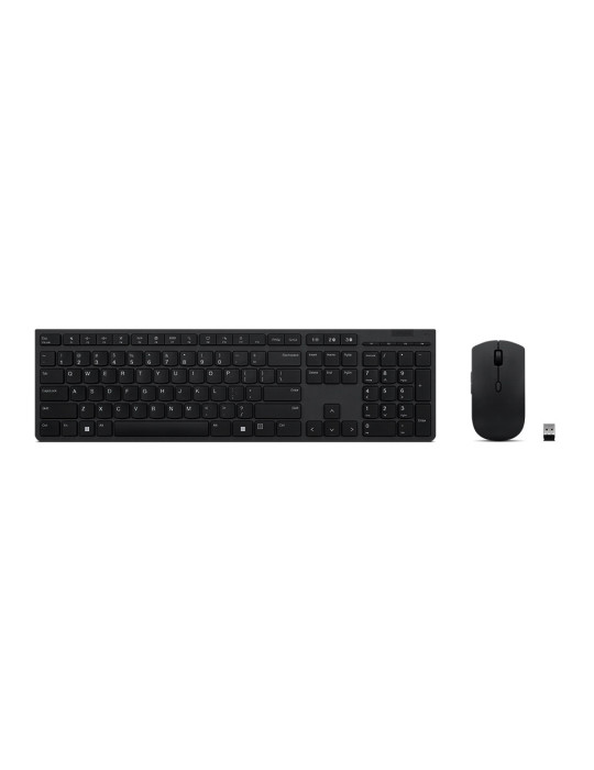 Lenovo 4X31K03975 tangentbord Mus inkluderad Trådlös RF + Bluetooth Nordic Grå