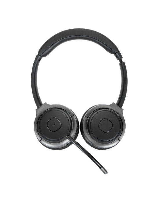 Targus AEH104GL hörlur och headset Kabel & Trådlös Huvudband Samtal musik USB Type-C Bluetooth Svart