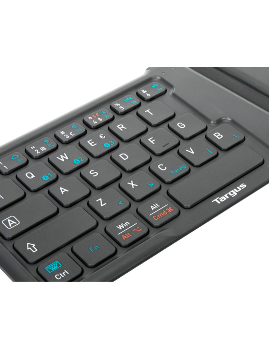 Targus AKF003NO tangentbord Universal Bluetooth QWERTY Nordic Svart