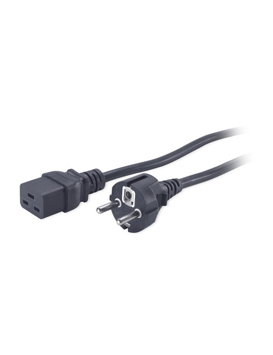 APC AP9875 power cable Black 98.4" (2.5 m) C19 coupler CEE7 7