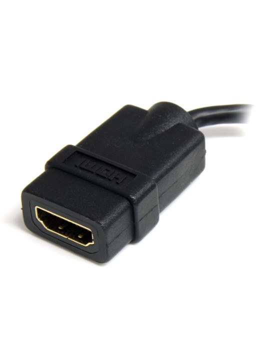 StarTech.com HDADFM5IN HDMI cable 5" (0.127 m) HDMI Type A (Standard) HDMI Type D (Micro) Black