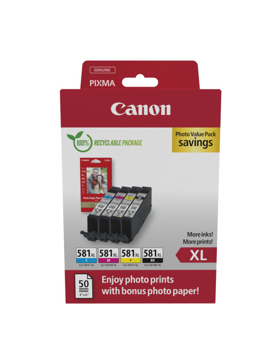 Canon 2052C006 ink cartridge 4 pc(s) Original High (XL) Yield Black, Cyan, Magenta, Yellow