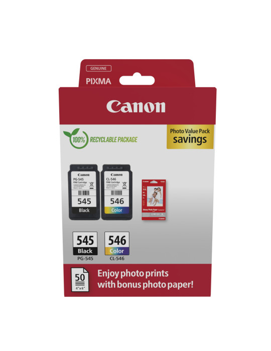 Canon 8287B008 ink cartridge 2 pc(s) Original Black, Cyan, Magenta, Yellow