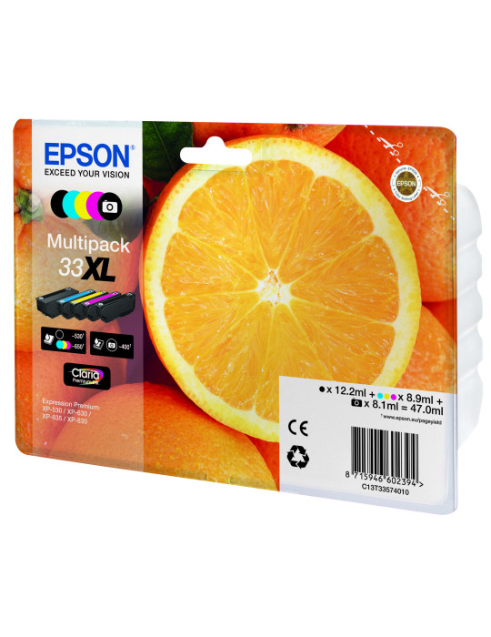 Epson Oranges C13T33574021 ink cartridge 1 pc(s) Original High (XL) Yield Black, Photo black, Cyan, Magenta, Yellow