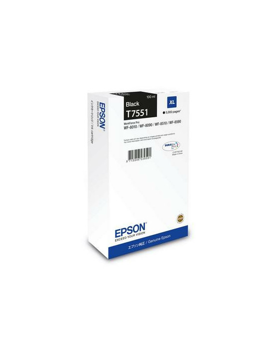 Epson C13T75514N mustekasetti 1 kpl Alkuperäinen Korkea (XL) värintuotto musta