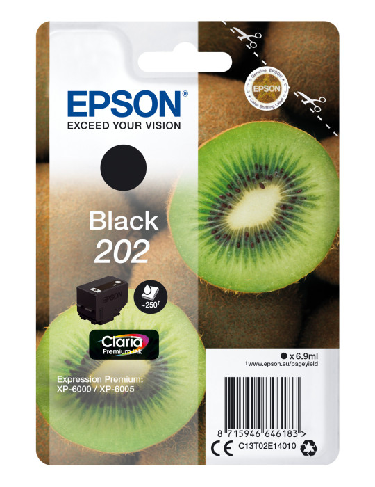 Epson Kiwi 202 ink cartridge 1 pc(s) Original Standard Yield Black