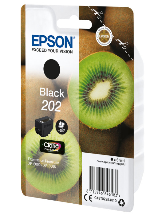 Epson Kiwi 202 ink cartridge 1 pc(s) Original Standard Yield Black