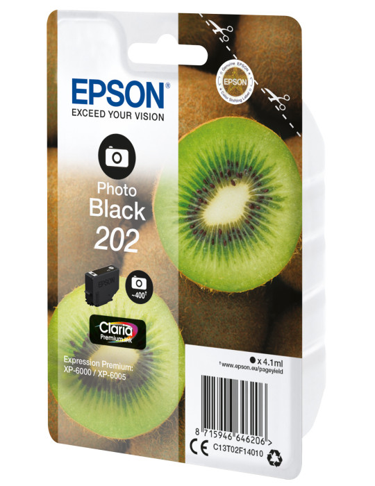 Epson Kiwi 202 ink cartridge 1 pc(s) Original Standard Yield Photo black