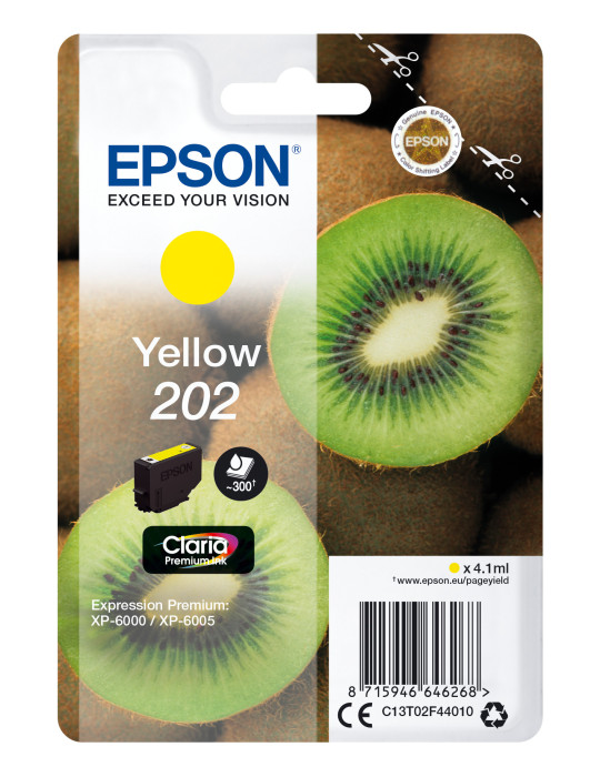 Epson Kiwi 202 ink cartridge 1 pc(s) Original Standard Yield Yellow