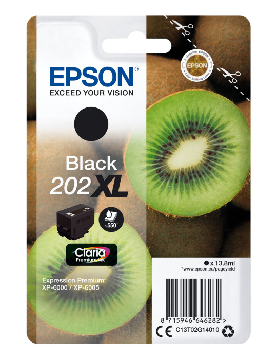 Epson Kiwi 202XL ink cartridge 1 pc(s) Original High (XL) Yield Black