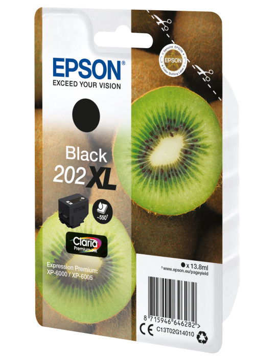 Epson Kiwi 202XL ink cartridge 1 pc(s) Original High (XL) Yield Black