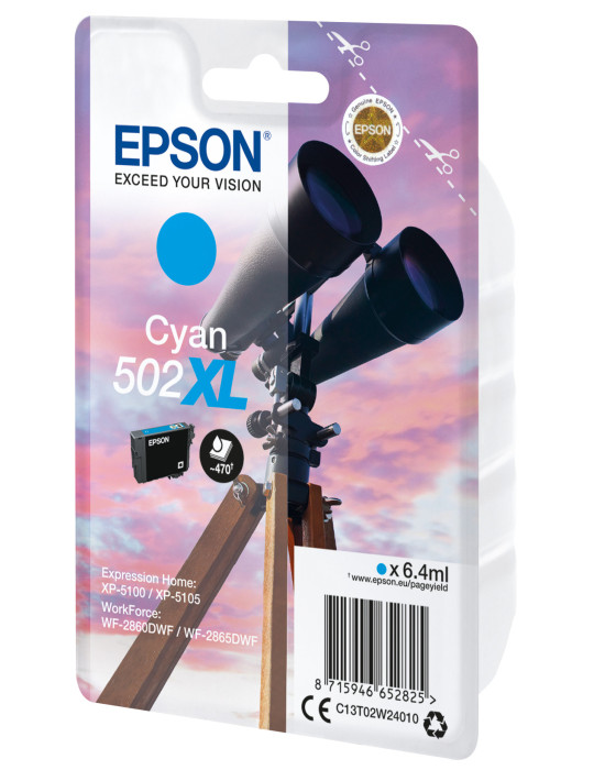 Epson 502XL ink cartridge 1 pc(s) Original High (XL) Yield Cyan