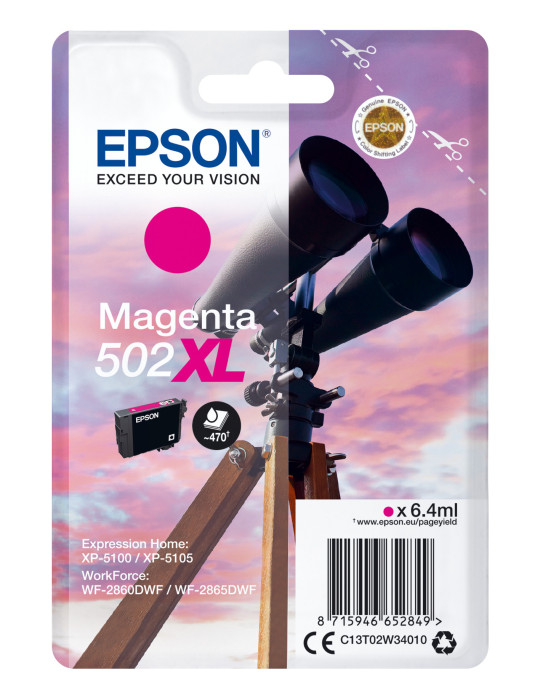 Epson 502XL ink cartridge 1 pc(s) Original High (XL) Yield Magenta