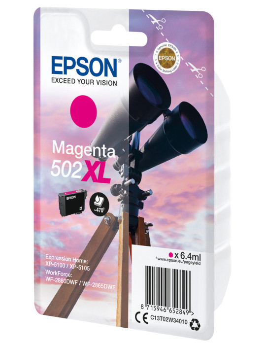 Epson 502XL ink cartridge 1 pc(s) Original High (XL) Yield Magenta