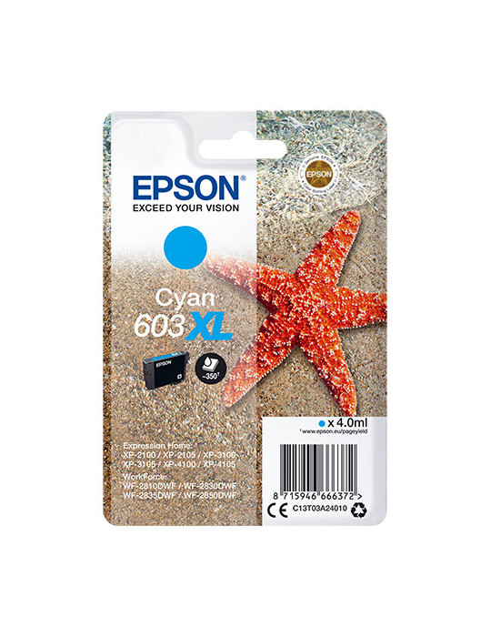 Epson Singlepack Cyan 603XL Ink