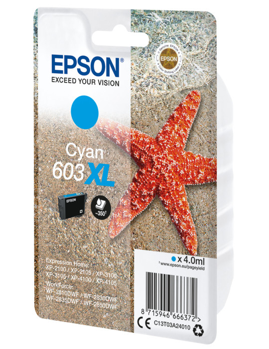 Epson C13T03A24010 ink cartridge 1 pc(s) Original High (XL) Yield Cyan