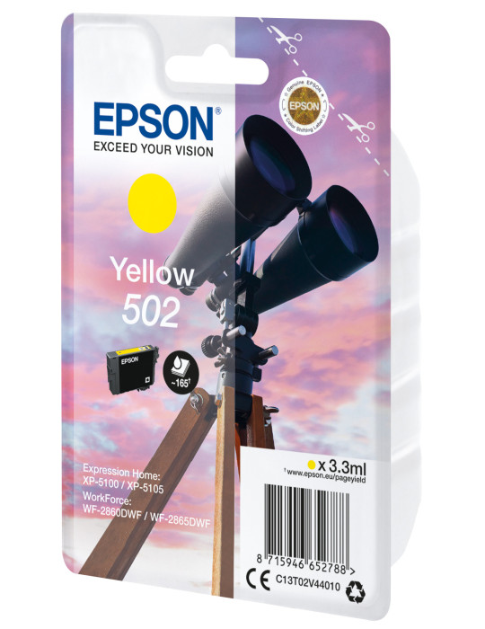 Epson 502 ink cartridge 1 pc(s) Original Standard Yield Yellow