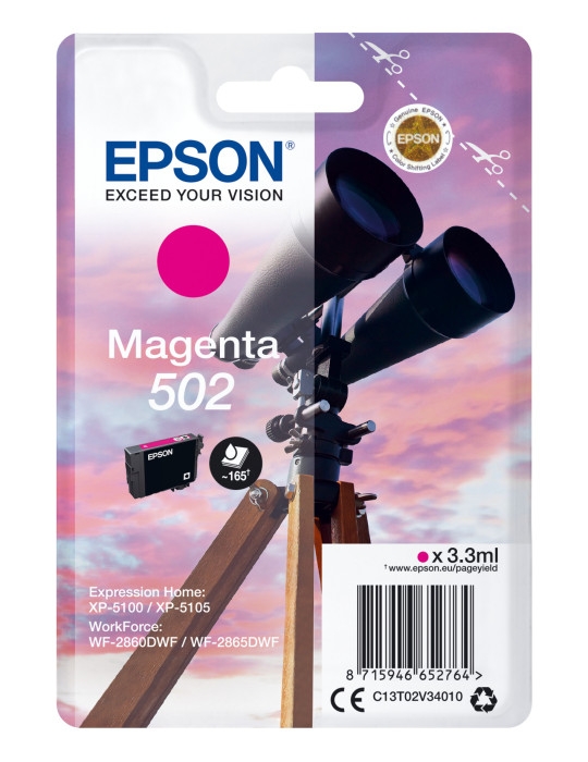 Epson 502 ink cartridge 1 pc(s) Original Standard Yield Magenta