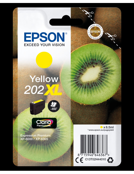 Epson Kiwi 202XL ink cartridge 1 pc(s) Original High (XL) Yield Yellow