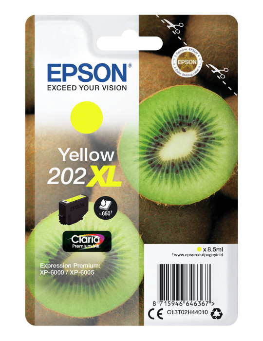 Epson Kiwi 202XL ink cartridge 1 pc(s) Original High (XL) Yield Yellow