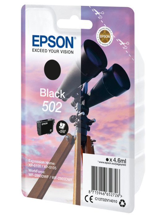 Epson 502 ink cartridge 1 pc(s) Original Standard Yield Black