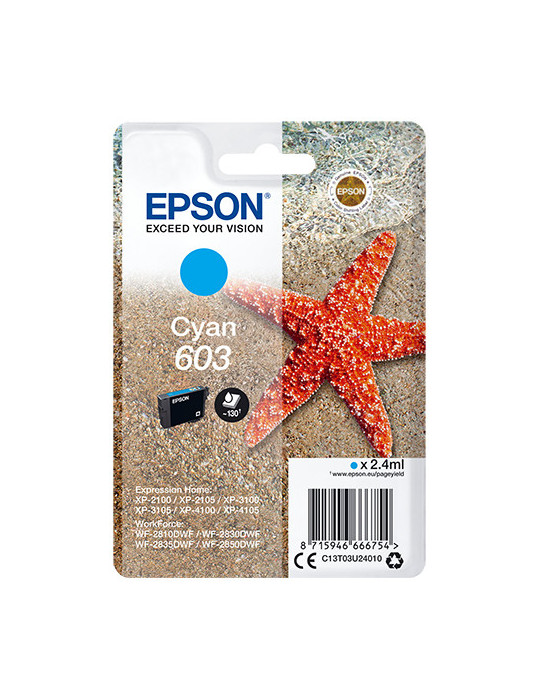 Epson Singlepack Cyan 603 Ink