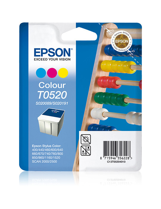 Epson Abacus T0520 ink cartridge 1 pc(s) Original Cyan, Magenta, Yellow