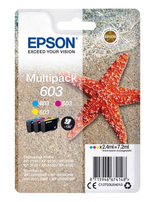 Epson C13T03U54010 ink cartridge 1 pc(s) Original Standard Yield Cyan, Magenta, Yellow