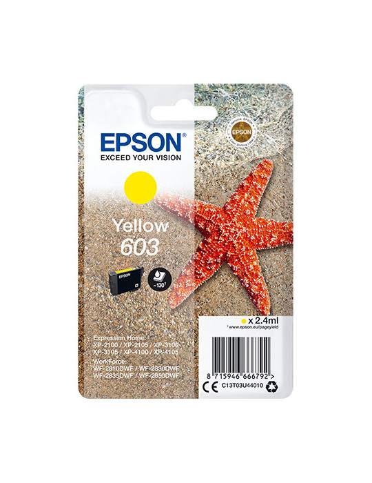 Epson Singlepack Yellow 603 Ink