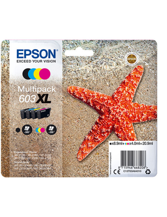 Epson C13T03A64010 ink cartridge 1 pc(s) Original High (XL) Yield Black, Cyan, Magenta, Yellow