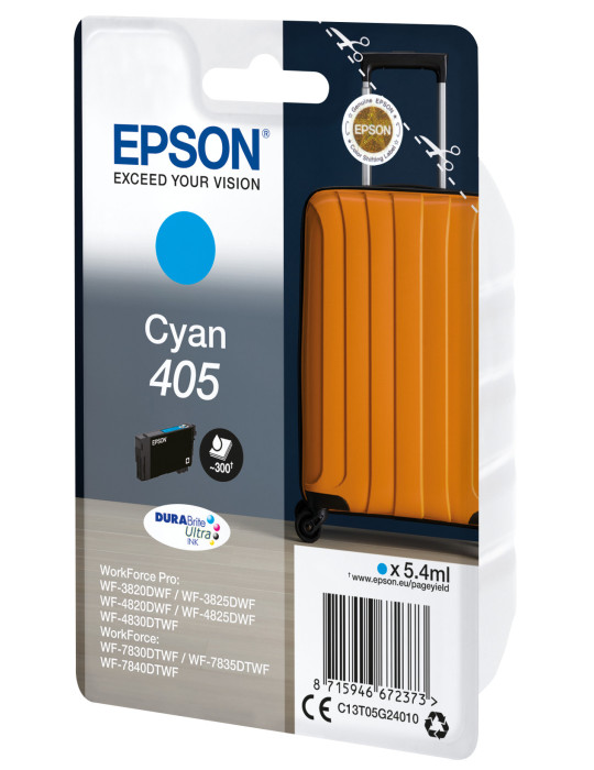 Epson Cyan 405 DURABrite Ultra Ink ink cartridge 1 pc(s) Original Standard Yield