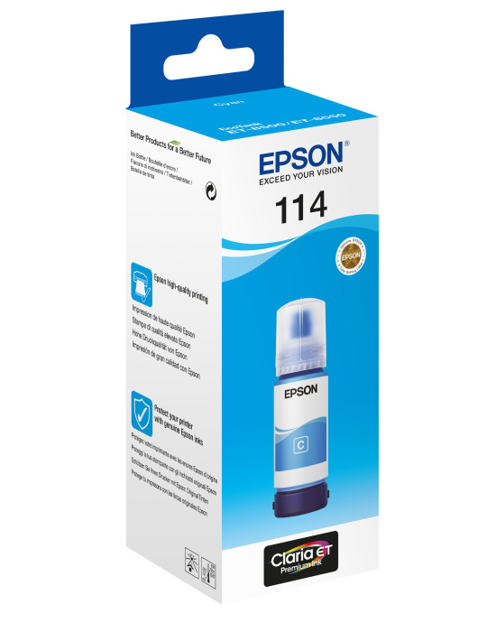 Epson 114 EcoTank Cyan ink bottle