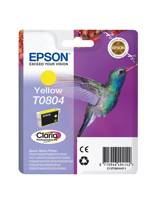 Epson Hummingbird Enpack gul T0804 Claria Photographic-bläck