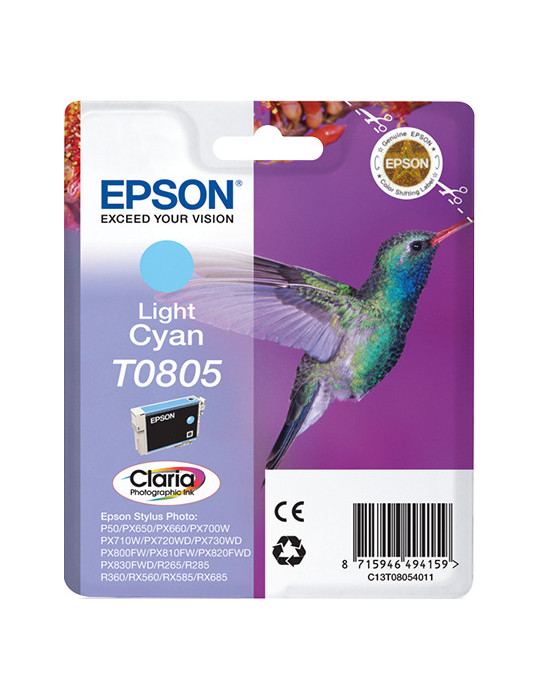 Epson Hummingbird Enpack ljus cyan T0805 Claria Photographic-bläck