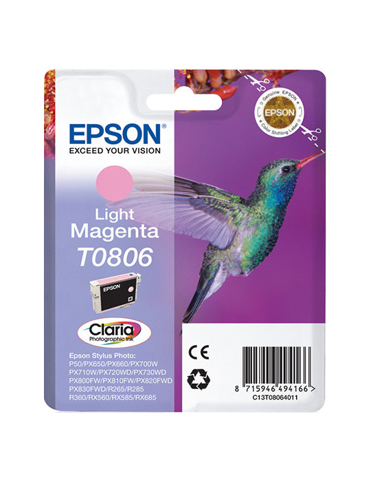 Epson Hummingbird Enpack ljus magenta T0806 Claria Photographic-bläck