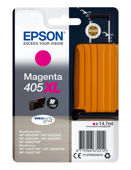 Epson 405XL DURABrite Ultra Ink ink cartridge 1 pc(s) Original High (XL) Yield Magenta