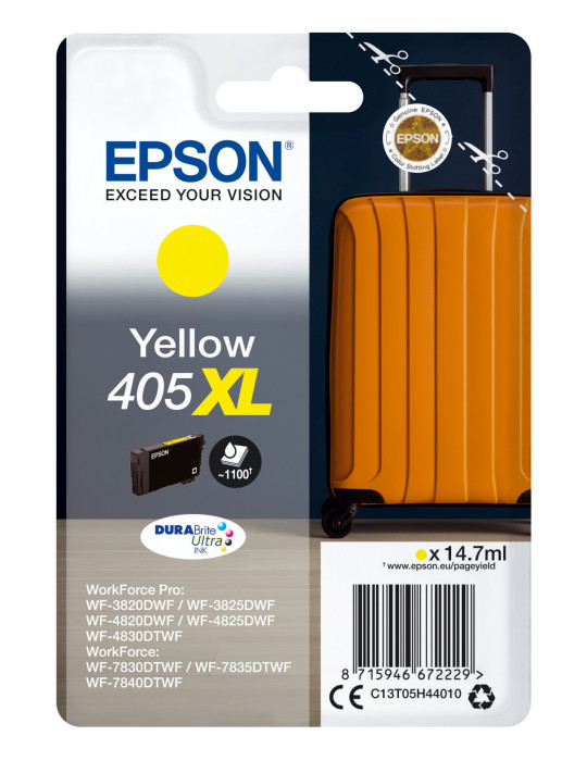 Epson 405XL DURABrite Ultra Ink ink cartridge 1 pc(s) Original High (XL) Yield Yellow